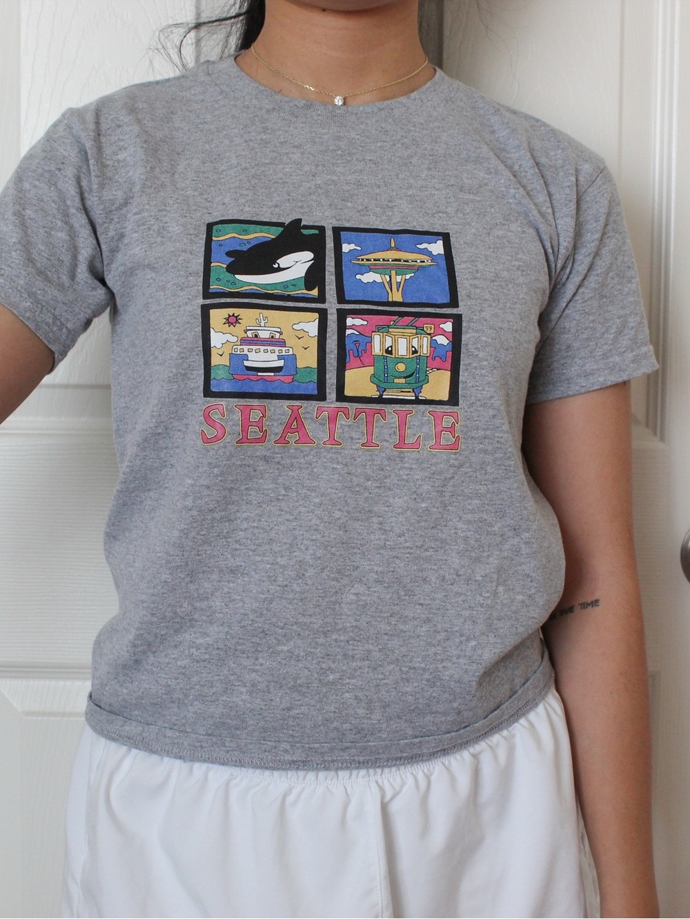 Seattle Graphic Kids Tee - Gray
